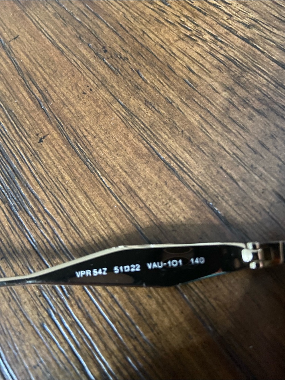 Prada Tortoiseshell Cat-Eye Glasses with Gold Trim - Picture 4 of 4